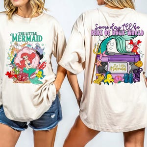Vintage The Little Mermaid Shirt, Two Sided Princes Ariel  Comfort Colors Shirt, Magic Kingdom Shirt, Disney Girls Trip Tee, Disneyland Tee