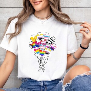 Mickey Balloons Rainbow T-shirt, Disney LGBT Rainbow Pride Month 2025 Tee, Human Rights, Gay Lesbian Support Shirt, Love Is Love, Pride Tee