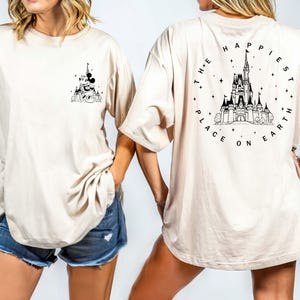 Comfort Colors® The Happiest Place One Earth Shirt, Magical Castle Shirt, Mickey Castle Shirt, Disney Vacation Shirt, Magical Kingdom Shirt