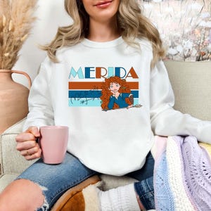 Comfort Colors Princess Merida Brave Movie Long Sleeve Shirt, WDW Magic Kingdom, Merida Tee, Birthday Gifts,Chase the Wind and Touch the Sky