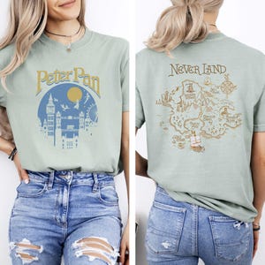 Chemise Peter Pan rétro, chemise Disney Peter Pan, fée clochette Captain Hook Neverland, chemise pour hommes Disneyland, cadeau pour petit ami