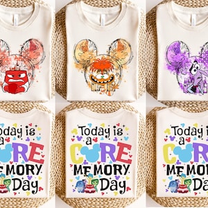 Disney Inside Out Shirt, Today Is A Core Memory Day T-Shirt, Pixar Inside Out Shirt, Disney Family Vacation 2025, Joy Sadness Anger Envy Tee