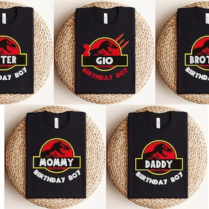 Custom Jurassic Park Birthday Boy And Girl Shirt, Personalized Jurassic Park Birthday Shirt, Custom Jurassic Park Family Shirt, Birthday Tee