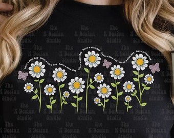 have a nice day png, floral png, retro style PNG, Shirt Designs, retro sublimation, trendy png design, butterfly flower png, flower graphic