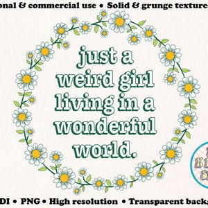 floral png, flower png, flower graphic design, weird girl png, weird png, quirky png design, floral png file, floral wreath png, weird girl