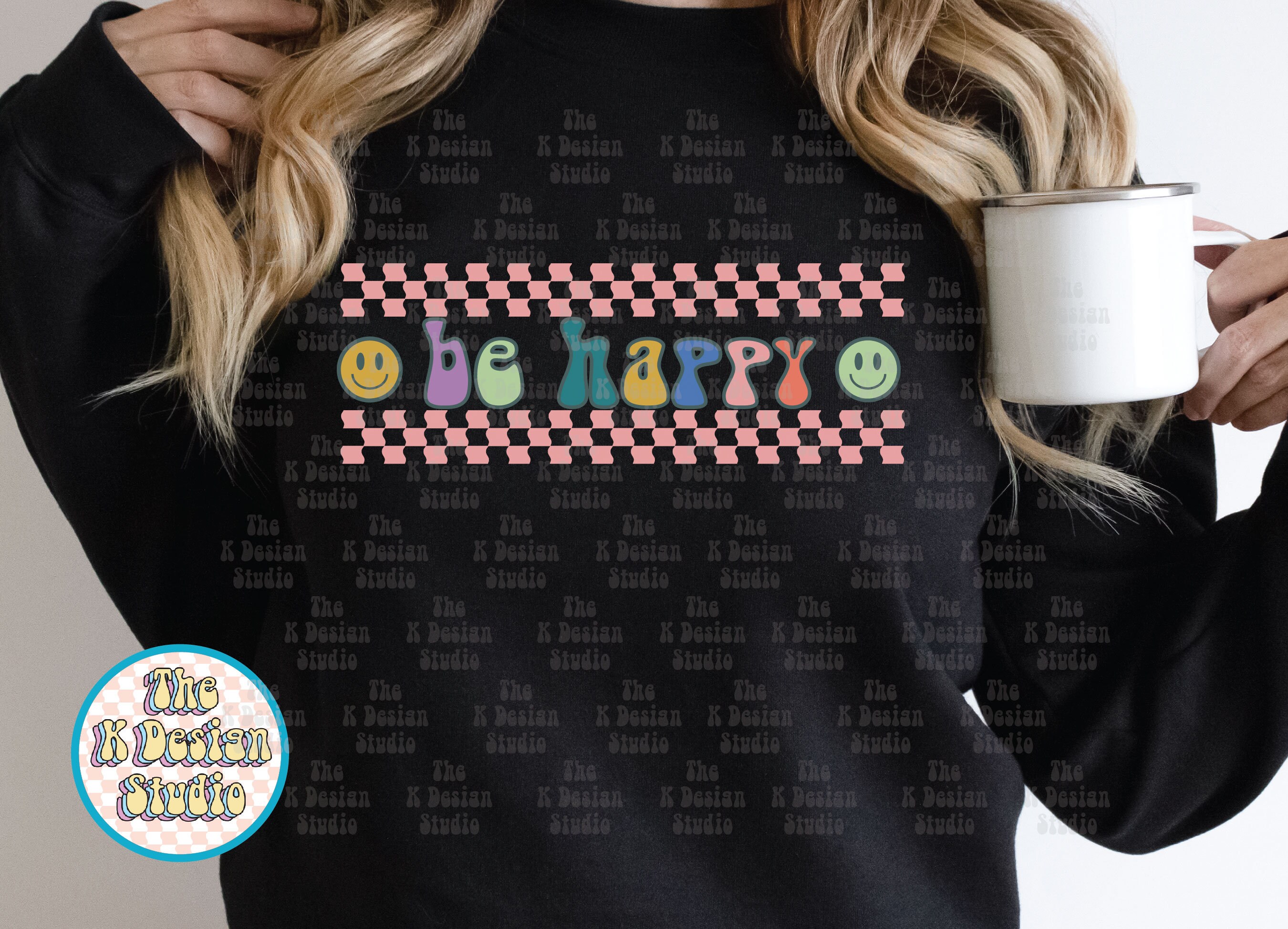 Smiley Face Png, Happy Face Shirt Design, Be Happy Png, Retro Style PNG ...