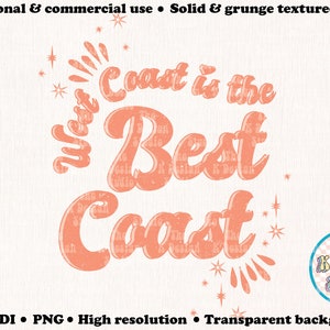 costa occidentale PNG, file png della costa occidentale, tipografia del costo occidentale, disegni di camicie, sublimazione retrò, tipografia divertente, arte stampabile della costa occidentale, camicia