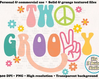 two groovy png, two groovy png file, two groovy graphic design, Shirt Designs, 2 year old birthday shirt, groovy birthday shirt design