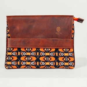 Tribal Pattern Cool Leather Laptop Case, Macbook Pro & Air Cover, Handmade Laptop Case with Zipper, 13in Laptop Sleeve, First Job Gift