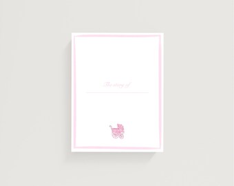 Baby Carriage Memory Book Pages