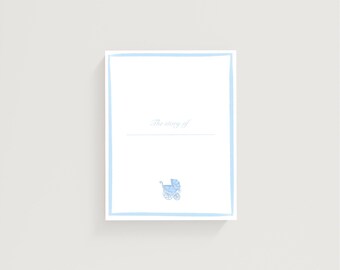 Baby Carriage Memory Book Pages