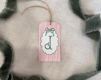 Set di 10 etichette regalo natalizie personalizzate