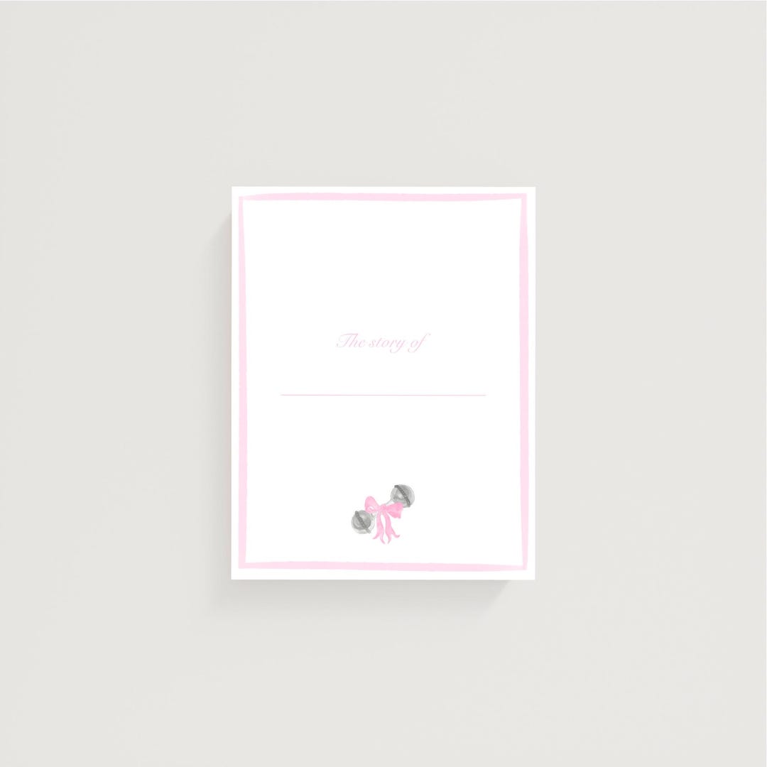 Baby Rattle Memory Book Pages - Etsy