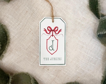 Set di 10 etichette regalo natalizie personalizzate