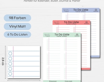 To Do List Template I Task List Sticker I ToDo Checklist Template I Organization Stickers I Calendar, Planner, Bullet Journal Stickers