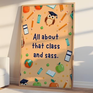 "Lehrer Wertschätzung Zitat Poster zum ausdrucken, zum Jahresende Lehrer Geschenk, Schulpersonal Wertschätzung Druck, Danksagungsschild ""Letzter Tag der Schule""."
