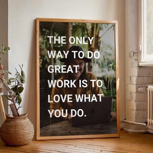 Motivierende Wandkunst Entrepreneur, gerahmtes inspirierendes Zitat Druck, minimalistisches Positivitätsplakat mit Hintergrundbild für Haus oder Studio