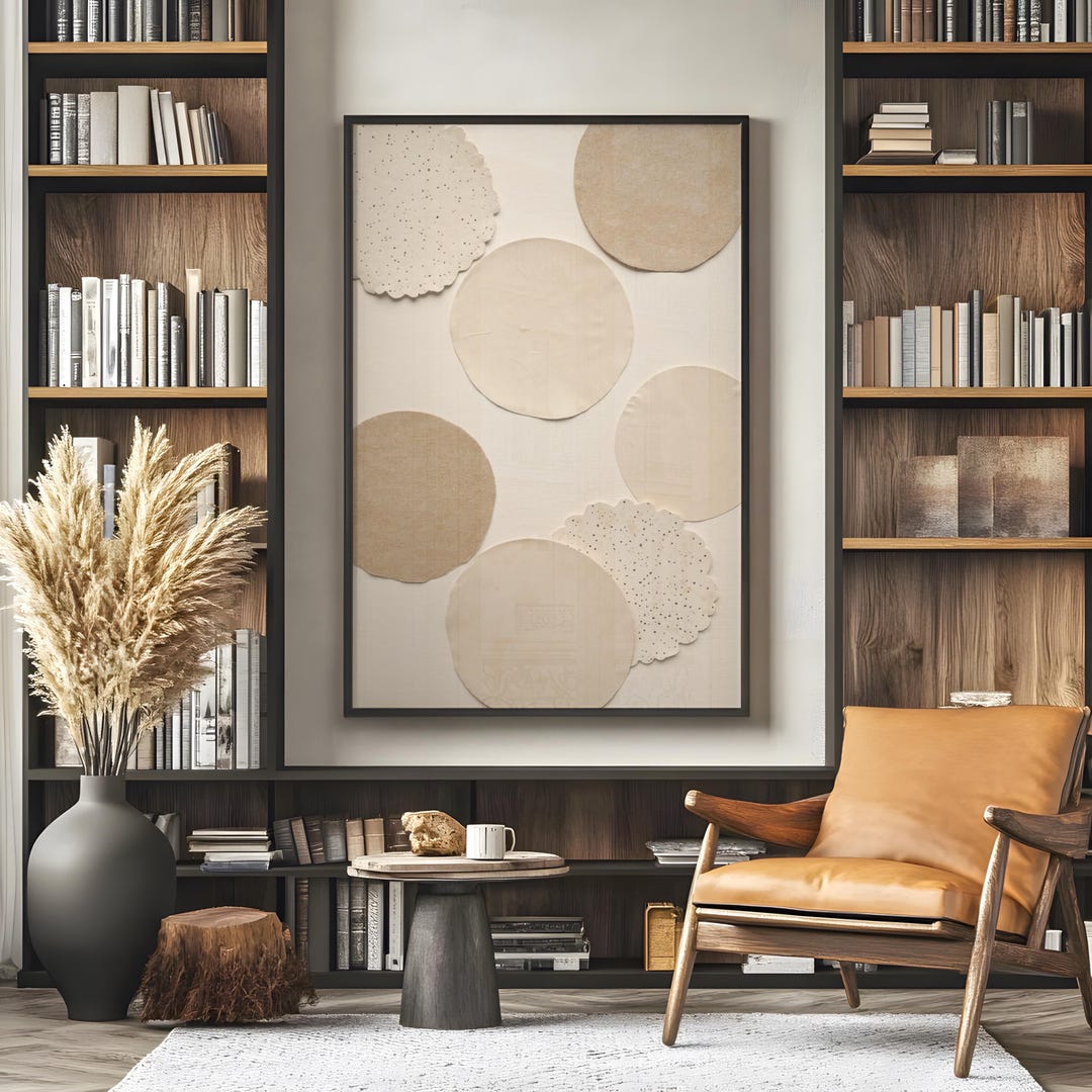 Wabi Sabi Wall Art Print, Neutral Beige Textured Paper Japandi Print ...