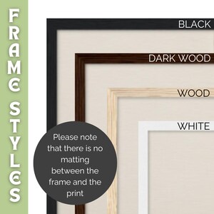 Frame styles black white wood dark wood