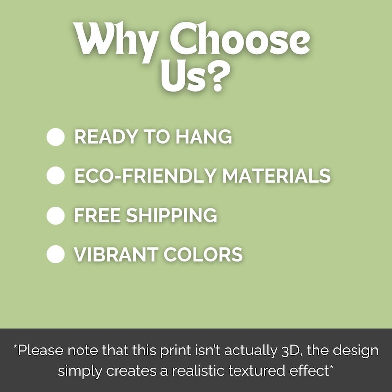 why choose us ready to hang eco friendly materials free shipping vibrant colors