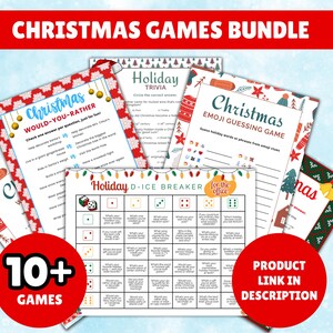 printable christmas games bundle