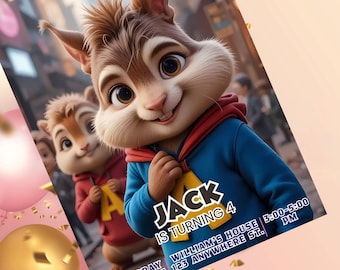 3 Verschiedene Design Film-Themen Geburtstagseinladung Vorlage - Printable Party Invite für Filmliebhaber