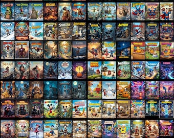 270 Film T-Shirt Designs Bündel: PNG Grafiken (Digitaler Download)
