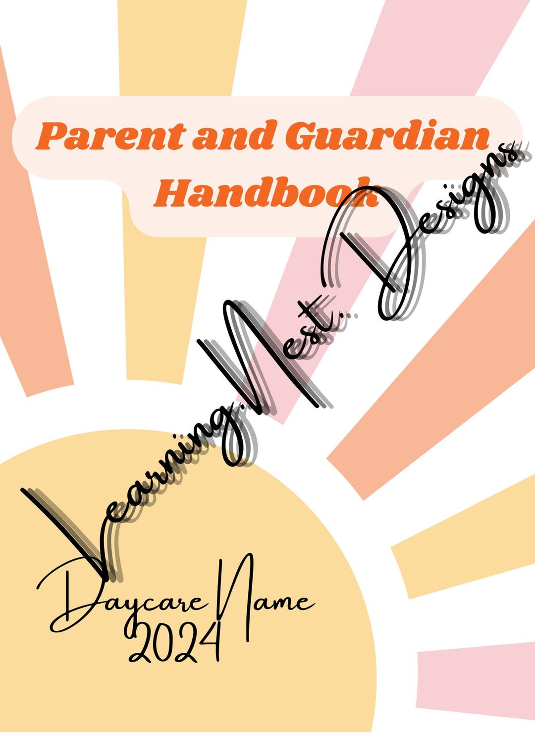 Daycare Parent and Guardian Handbook - Etsy