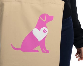 Organic Cotton Tote Bag - Dogs Are Love | Eco-Friendly Gift | Pawfect Merch