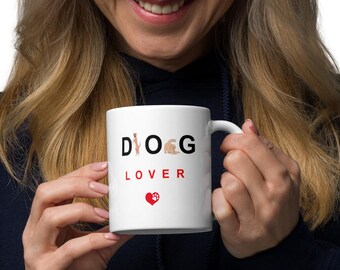 Ceramic White Coffee Mug | Dog Lover Gift | Pawfect Merch