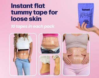 Tummy Tape – Skin Lifting Tape for Stomach – Instant Tummy Smoothing – Loose Skin Lift – Tonee