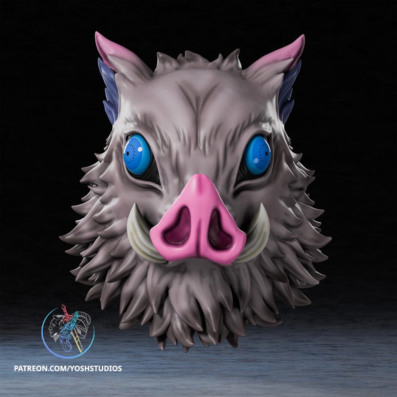 Inosuke Mask - Etsy