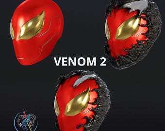 Máscara de Iron Spider con/sin simbionte