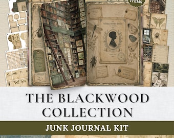 Blackwood Collection Junk Journal Kit | Victorian Natural History Museum | Entomology Ephemera | Specimen Papers (Digital Download)