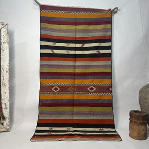 Turkish Vintage Wool Rug, Vintage Are Rug, Turkish Carpet For Living Room, Anatolian Rug, Area Carpet, Bedroom Rug, Home Decor Rug