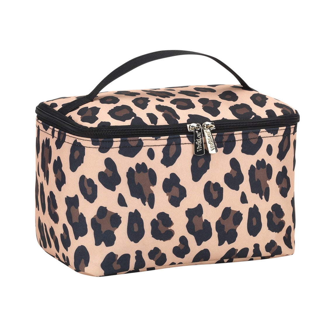 Custom Leopard Print Makeup / Cosmetic Bag (Personalized