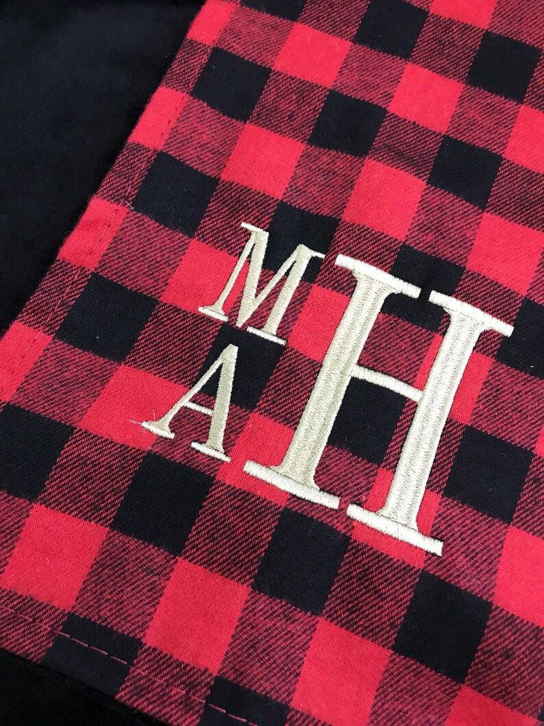 Buffalo Plaid Baby Blanketred and Black Baby Blanketbaby Etsy