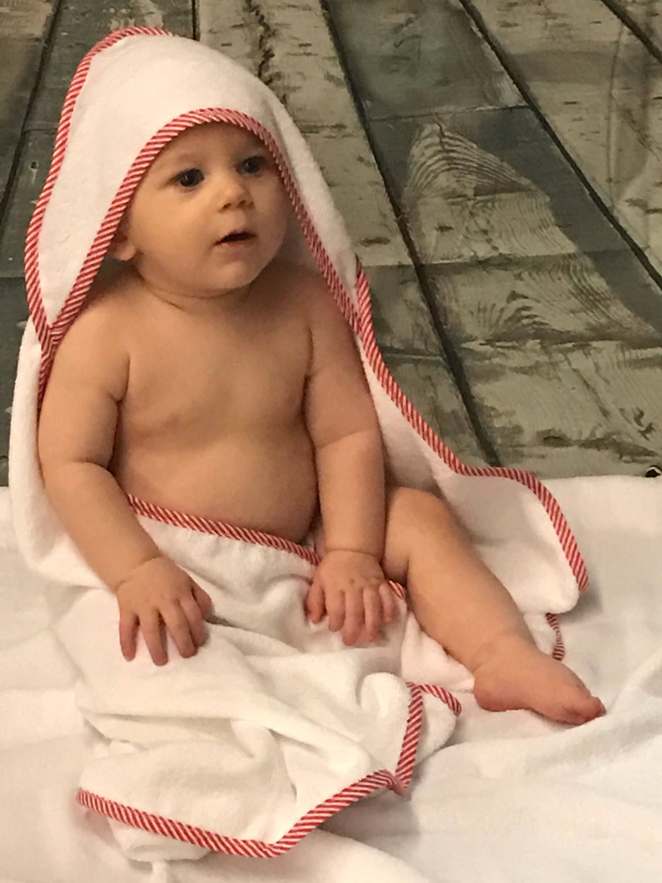 Hooded Baby Towelpersonalized Towelpool Towelbaby Etsy