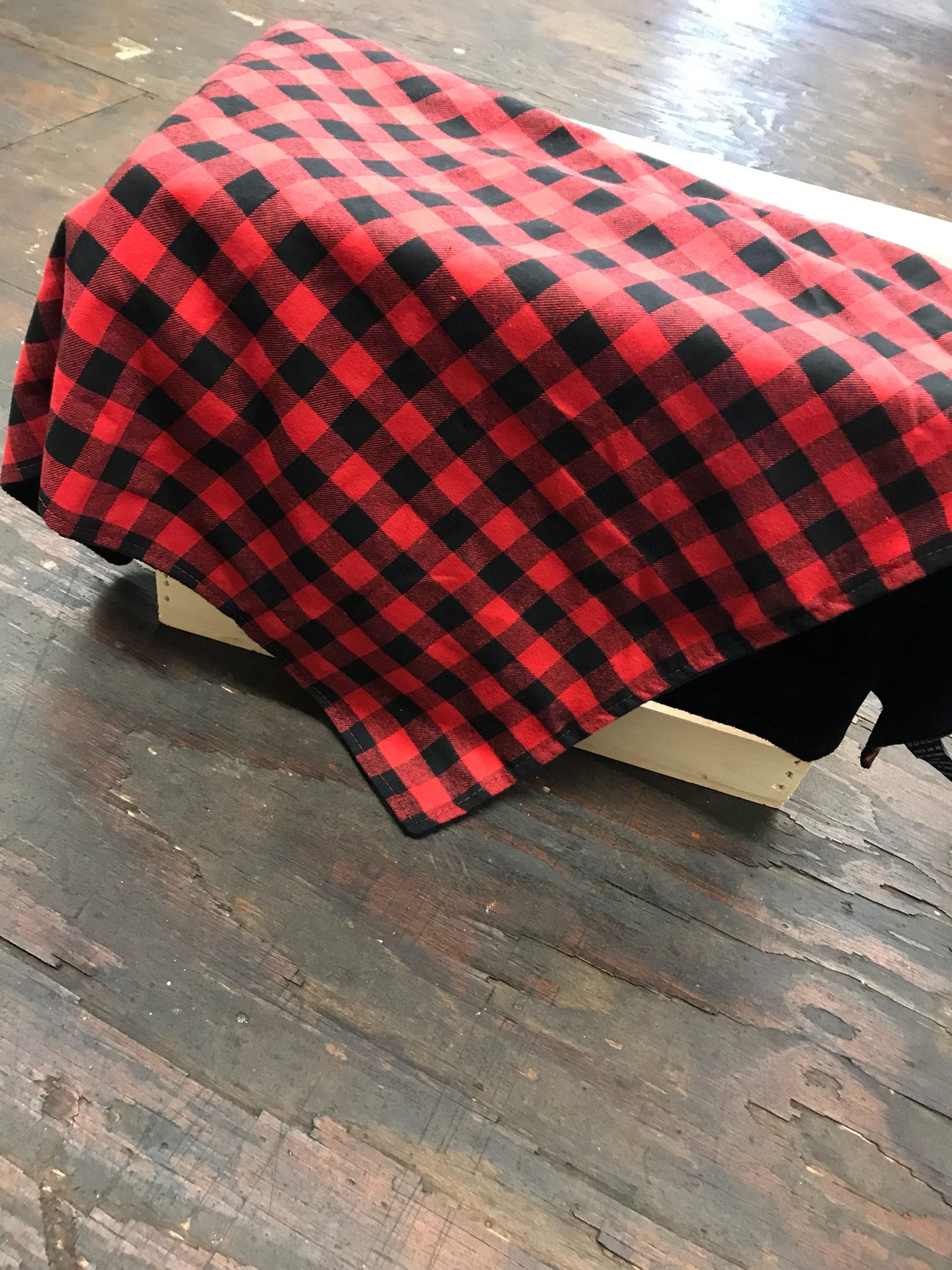 Buffalo Plaid Baby Blanketred and Black Baby Blanketbaby Etsy