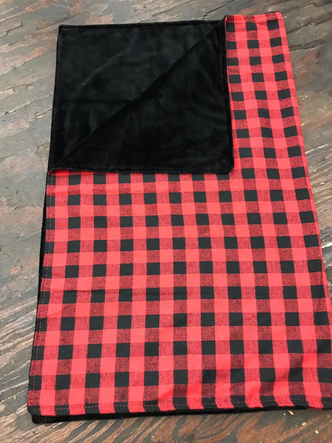 Buffalo Plaid Baby Blanketred and Black Baby Blanketbaby Etsy