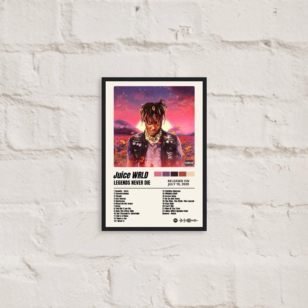 ポスター Juice Wrld poster Pop Rapper Singer Juice WRLD & Future WRLD On Drugs Poster