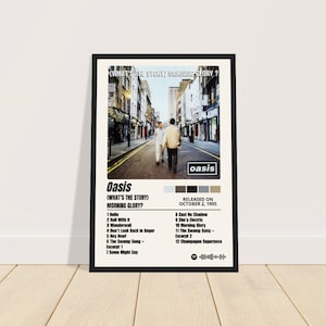 Oasis (What's The Story) Morning Glory? Premium Poster on matte paper with a high-quality wooden frame 21x29.7 cm / 30x45 cm