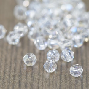 4mm Round Moonlight Swarovski Crystal beads style 5000 4mm round beads