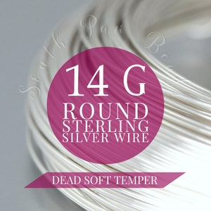 14 gauge sterling silver dead soft round wire