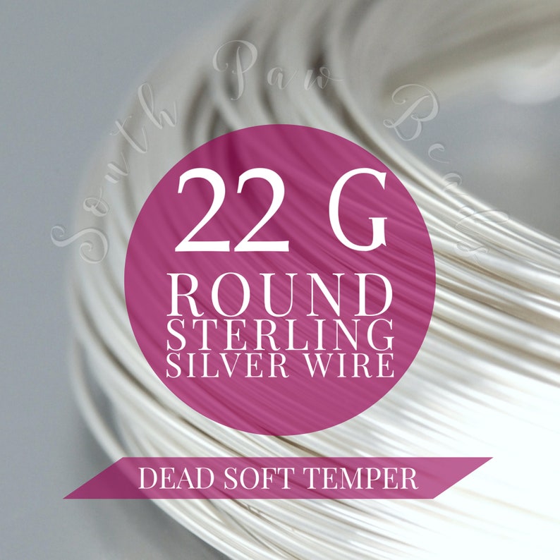 22 gauge sterling silver dead soft round wire