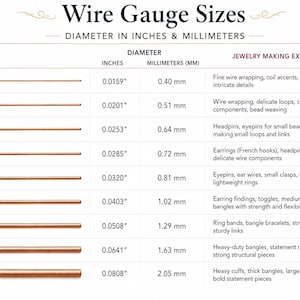 925 sterling silver ROUND wire, HALF HARD - 18, 20, 21, 22, 24, or 26 gauge wire wrapping art supplies, 3 Feet (91cm) Diy Crafts image 2