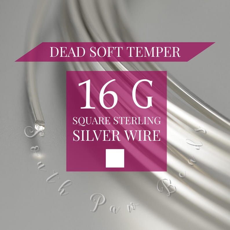 sterling silver square wire 16 gauge