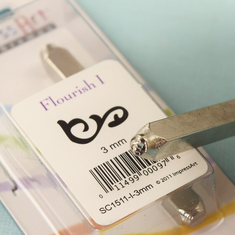 Impressart Flourish Metal stamp 3mm stamping tool