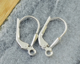 925 sterling silver lever back earwire earrings for jewelry making, leverback Easter Diy Crafts