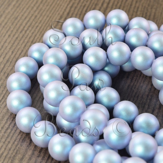 #5810 Beads 3mm - 10mm Swarovski Crystal Round Pearls Iridescent Dark Blue